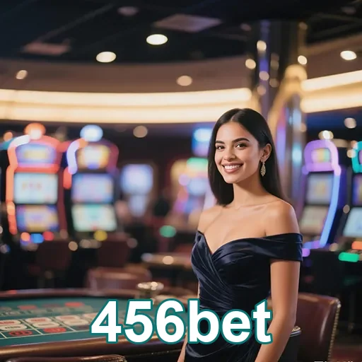 Imagem de cassino online com logo 456bet, destaque para opções de jogos de azar no site 456bet.