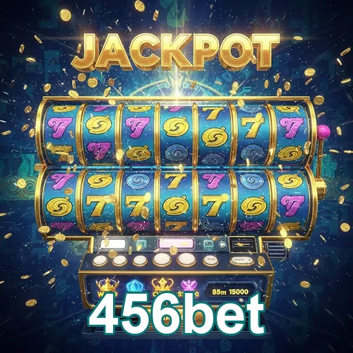 Imagem de uma máquina caça-níqueis no site 456bet, destaca a diversão das slots online.